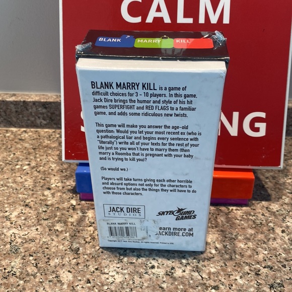 Blank Marry Kill party game NEW sealed by Jack Dire and Skybound games - Picture 4 of 9